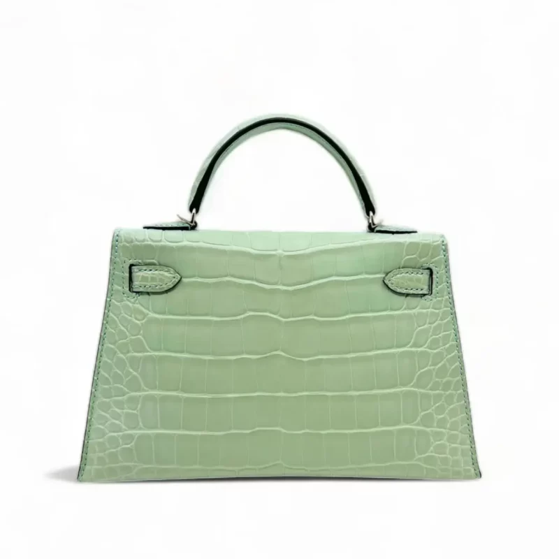 Mini Kelly Vert d'eau & Nata – Image 2