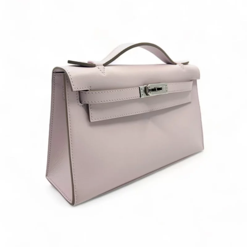 Pochette Mini Kelly Swift Mauve Pâle PHW – Image 3