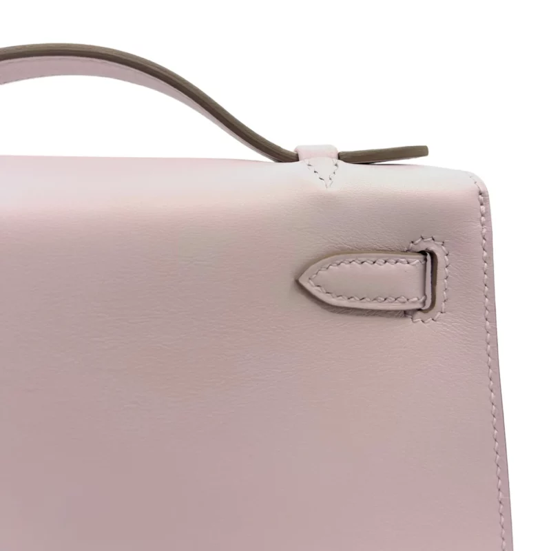 Pochette Mini Kelly Swift Mauve Pâle PHW – Image 6