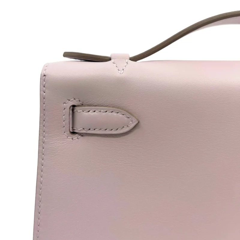 Pochette Mini Kelly Swift Mauve Pâle PHW – Image 5