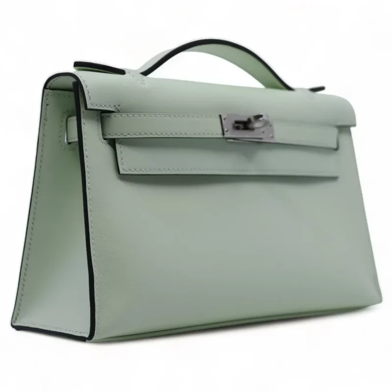 Pochette Mini Kelly Swift Vert Fizz PHW – Image 4