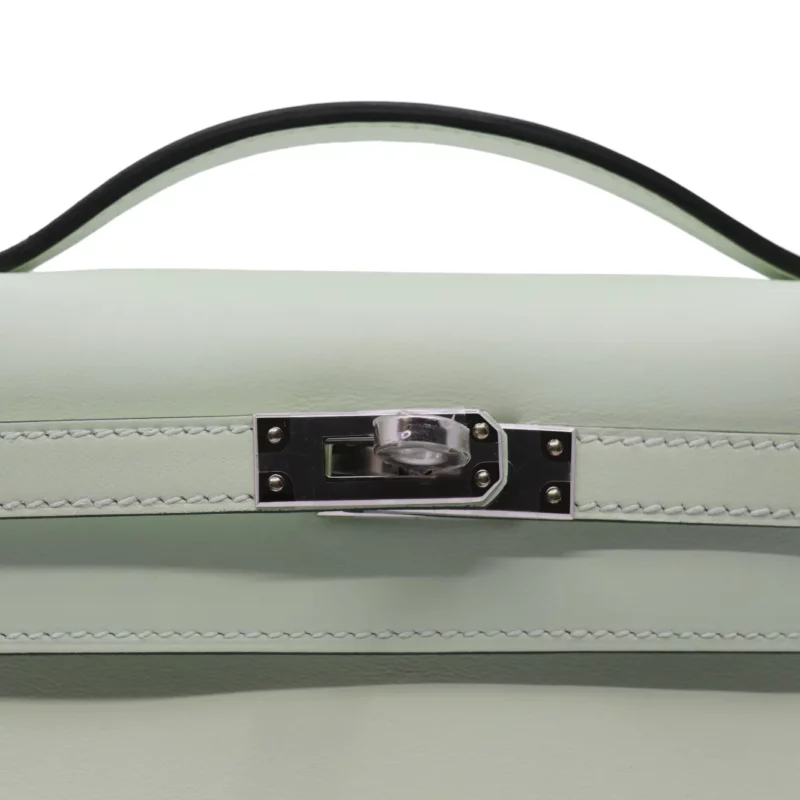 Pochette Mini Kelly Swift Vert Fizz PHW – Image 7