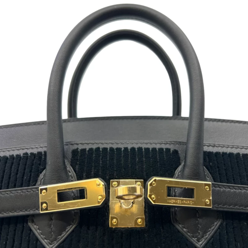 Birkin 25 Côte à Côte Tuffage et Swift GHW – Image 9