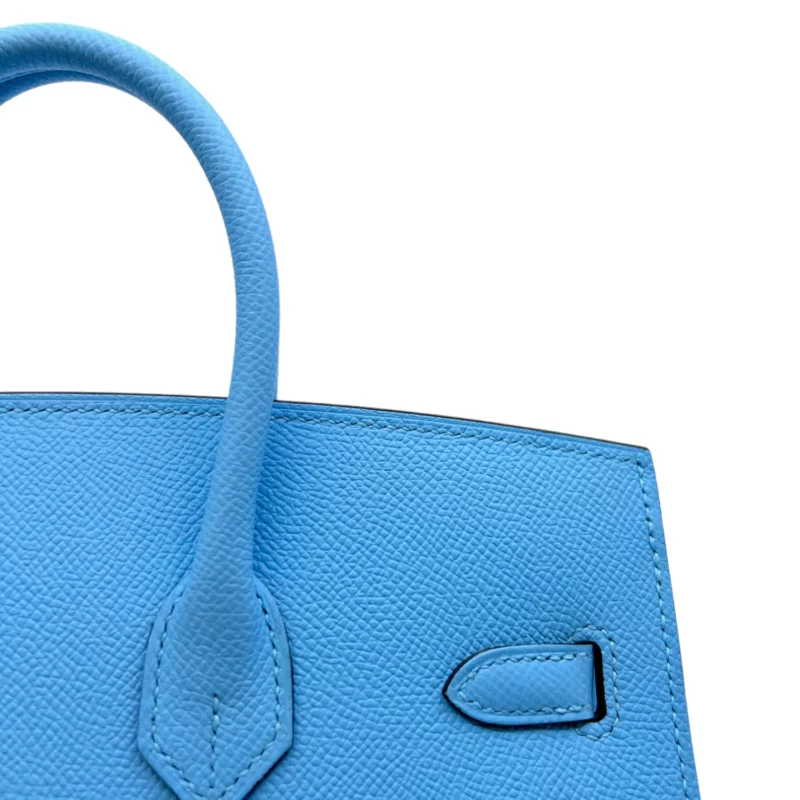 Birkin 25 Epsom Bleu Celeste PHW – Image 6