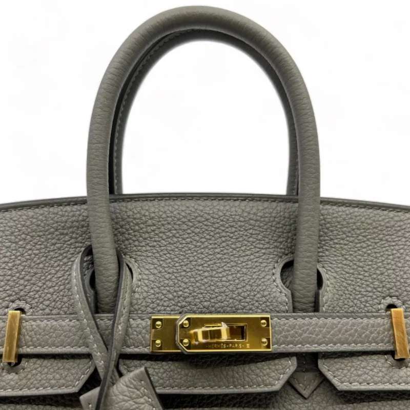Birkin 25 Gris Meyer GHW – Image 6