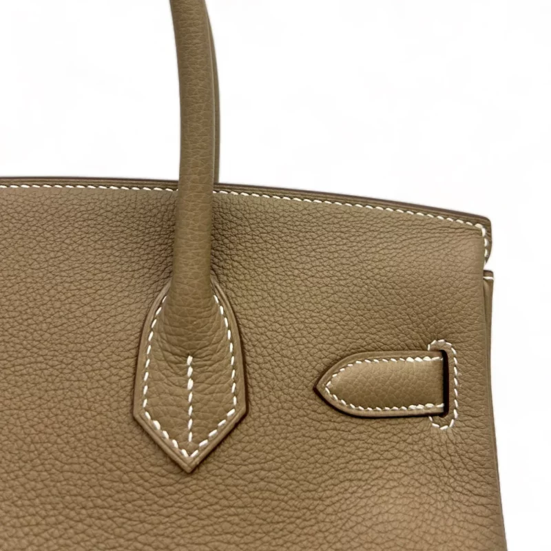 Birkin 30 Togo Étoupe PHW – Image 5