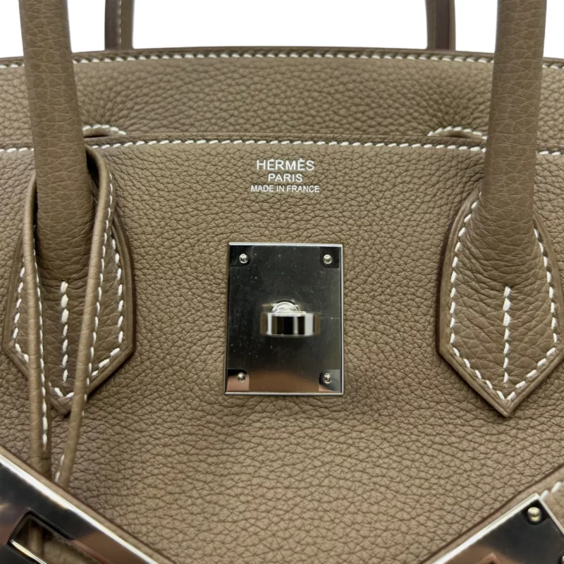 Birkin 30 Togo Étoupe PHW – Image 7