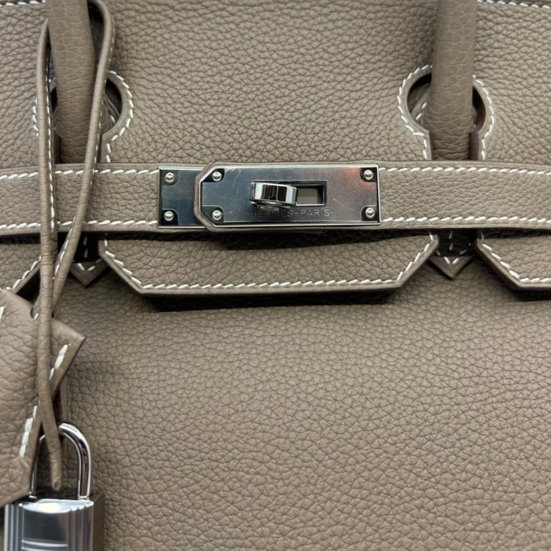 Birkin 30 Togo Étoupe PHW – Image 6