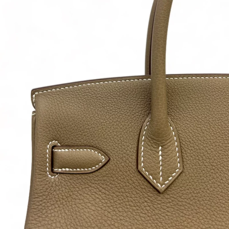 Birkin 30 Togo Étoupe PHW – Image 4