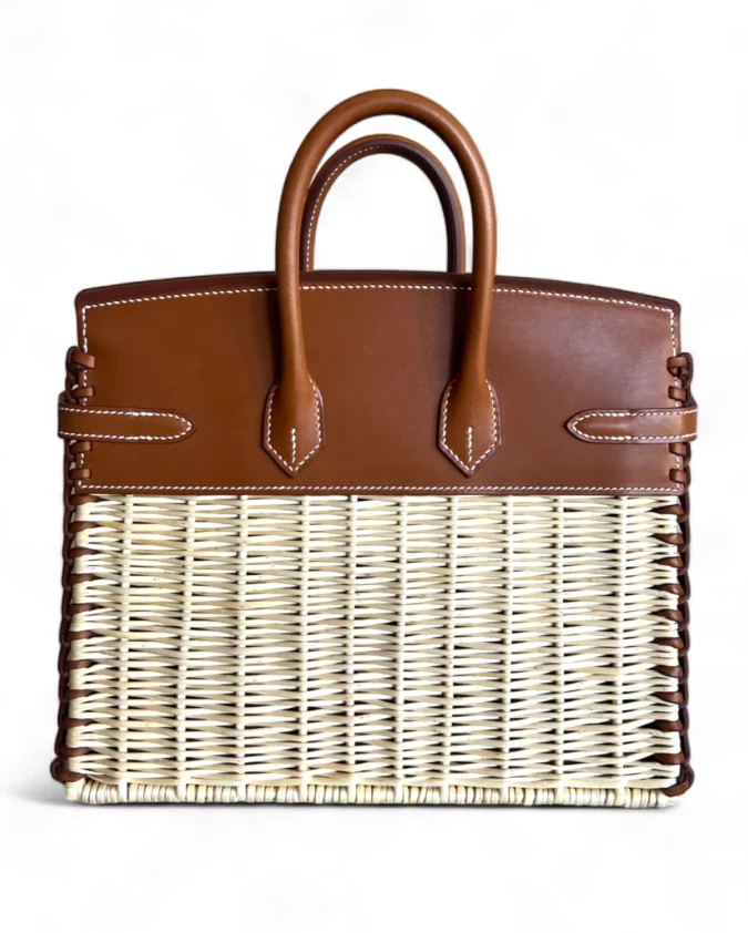 Birkin 25 Picnic Osier & Barenia PHW – Image 2