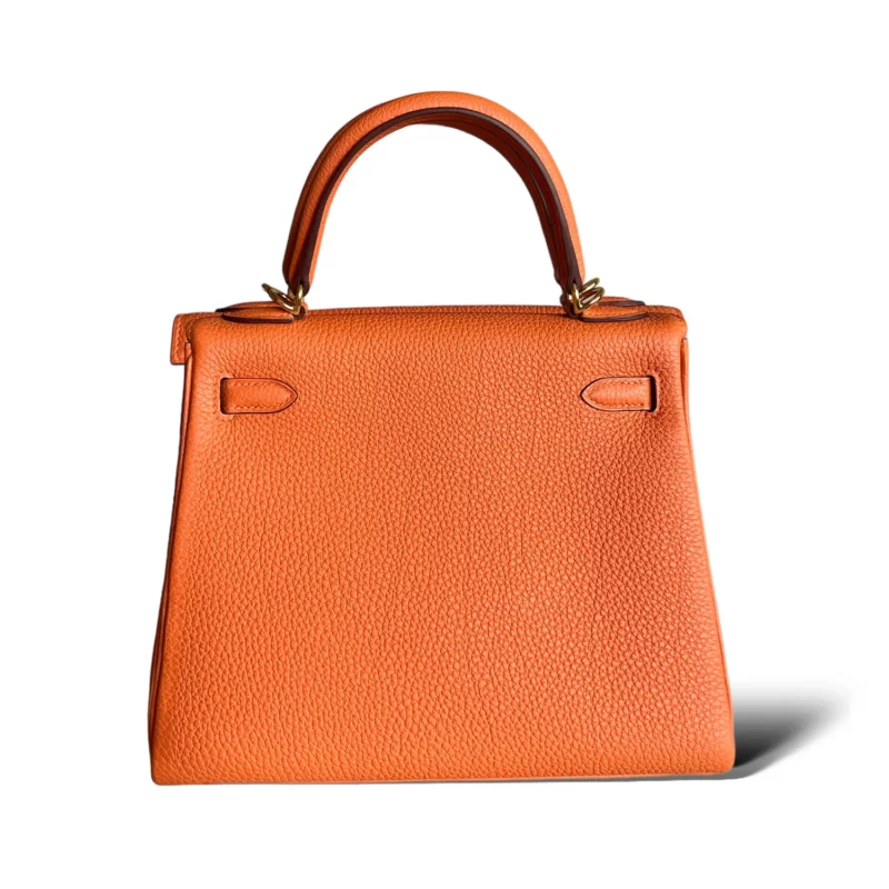 Kelly 25 Togo Orange H GHW – Image 2