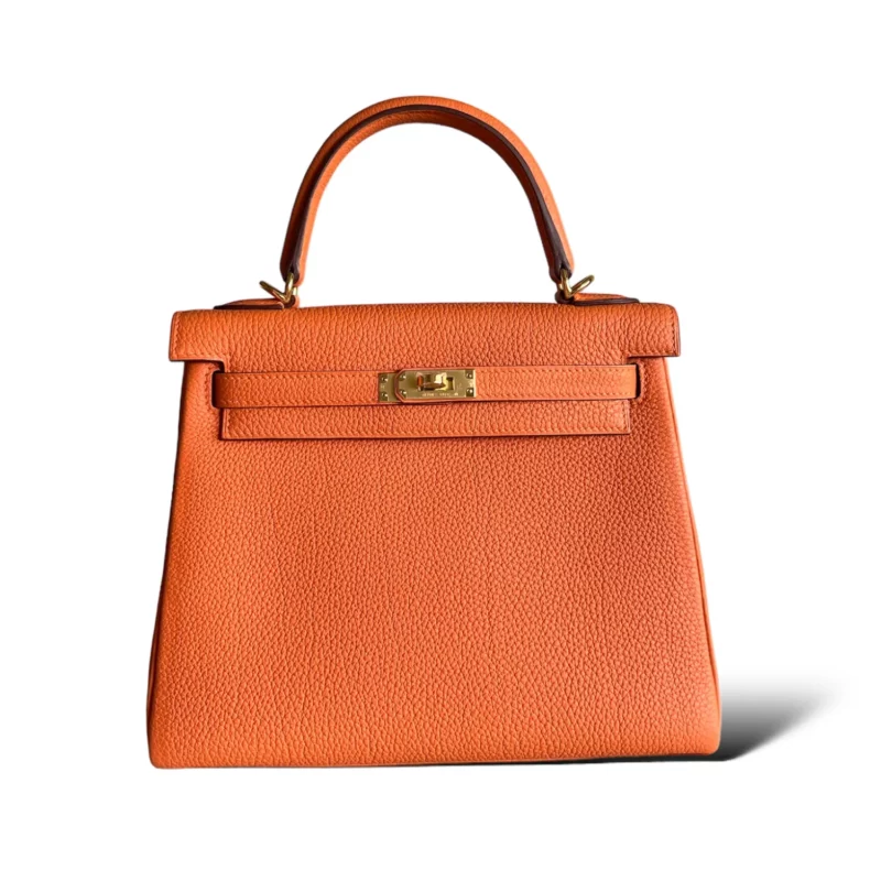 Kelly 25 Togo Orange H GHW
