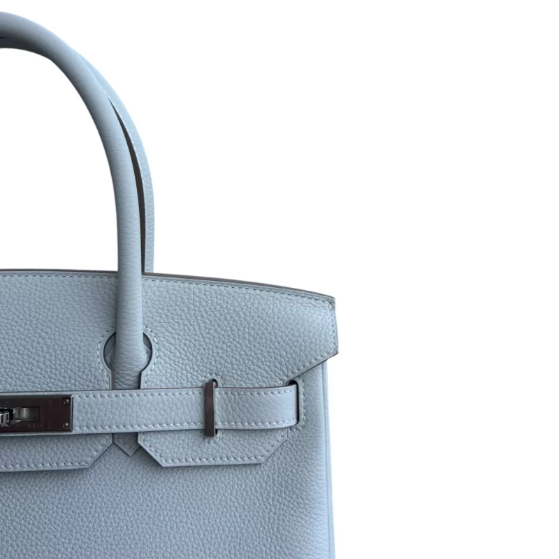 Birkin 30 Togo Gris Pâle PHW – Image 9