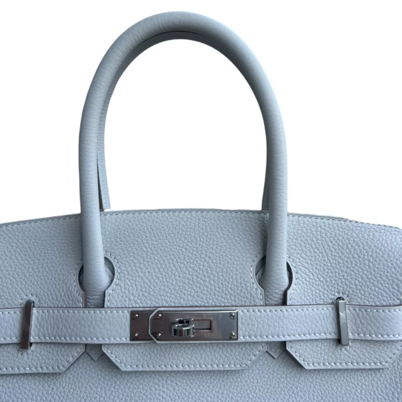 Birkin 30 Togo Gris Pâle PHW – Image 7