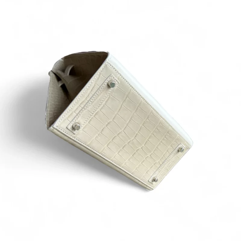Birkin 20 Faubourg Alligator Mat Béton – Image 6