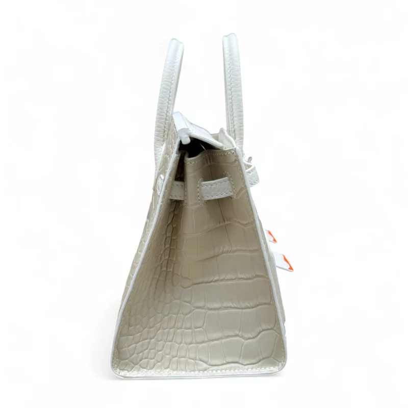 Birkin 20 Faubourg Alligator Mat Béton – Image 4