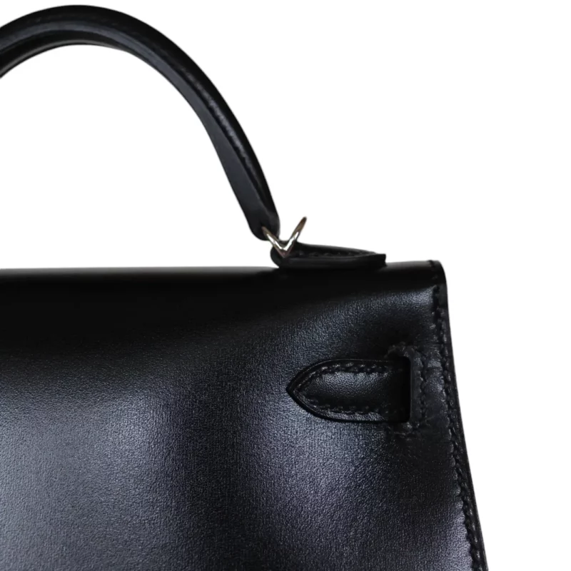 Mini Kelly Clouté Swift Noir PHW – Image 7