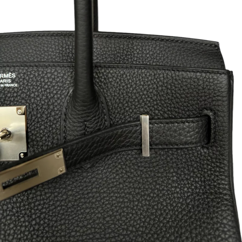 Birkin 30 Noir PHW – Image 8