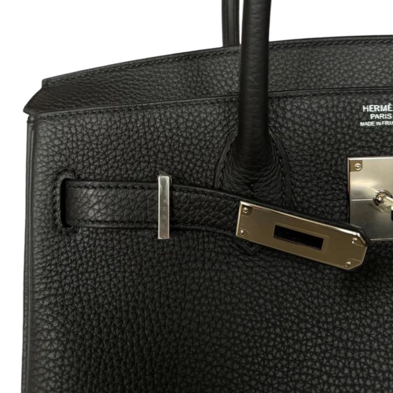 Birkin 30 Noir PHW – Image 7