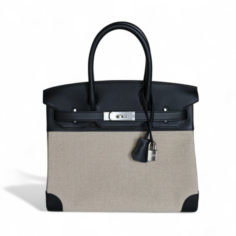 Birkin 30 Toile et Cuir Swift PHW