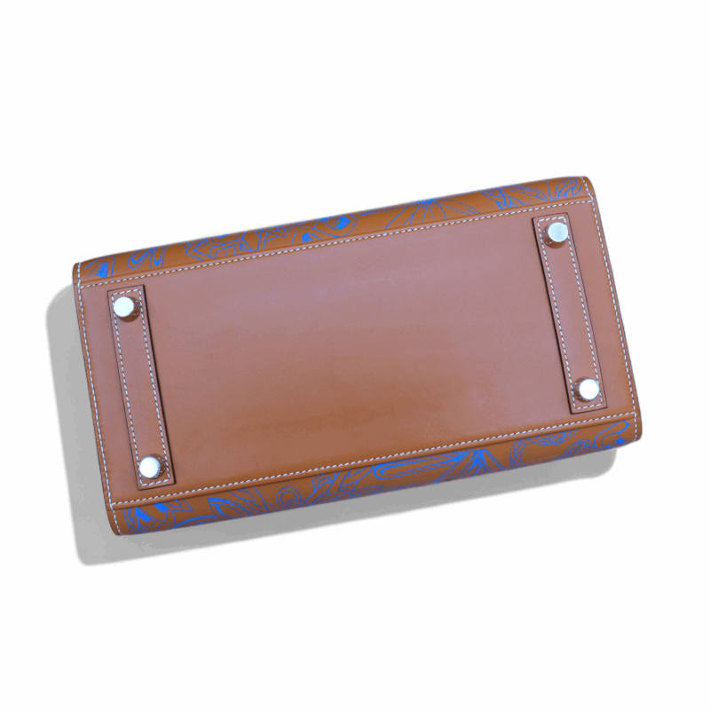 Birkin 25 Sellier "Maillons En Chaine" Natural Sable Veau Butler PHW – Image 8