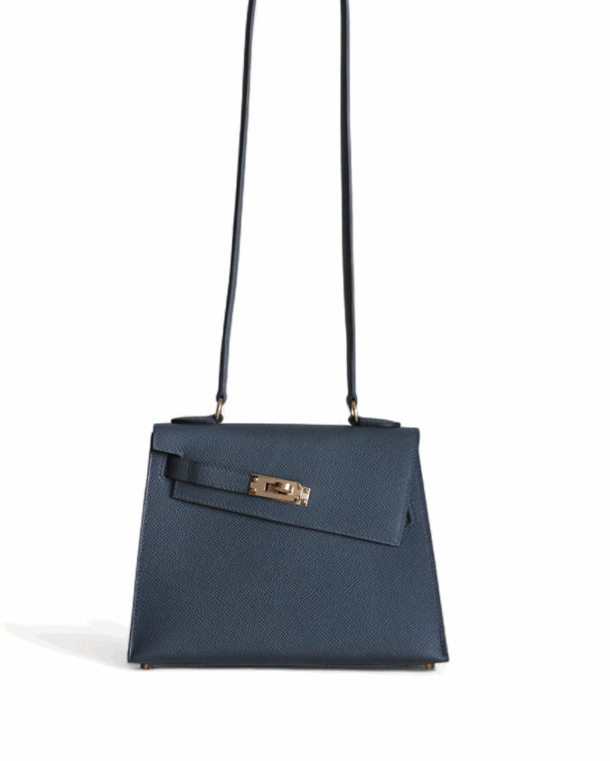 Mini Kelly Désordre Epsom Gris Misty PBHW
