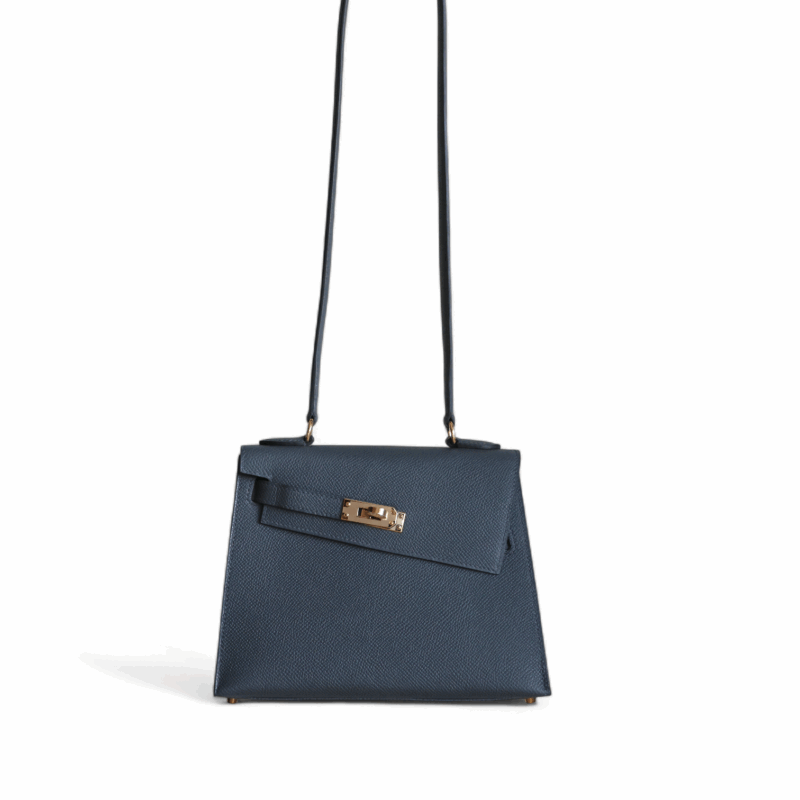 Mini Kelly Désordre Epsom Gris Misty PBHW