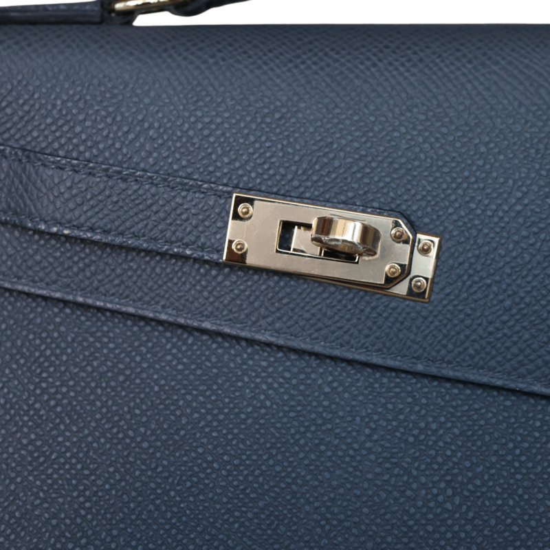 Mini Kelly Désordre Epsom Gris Misty PBHW – Image 11