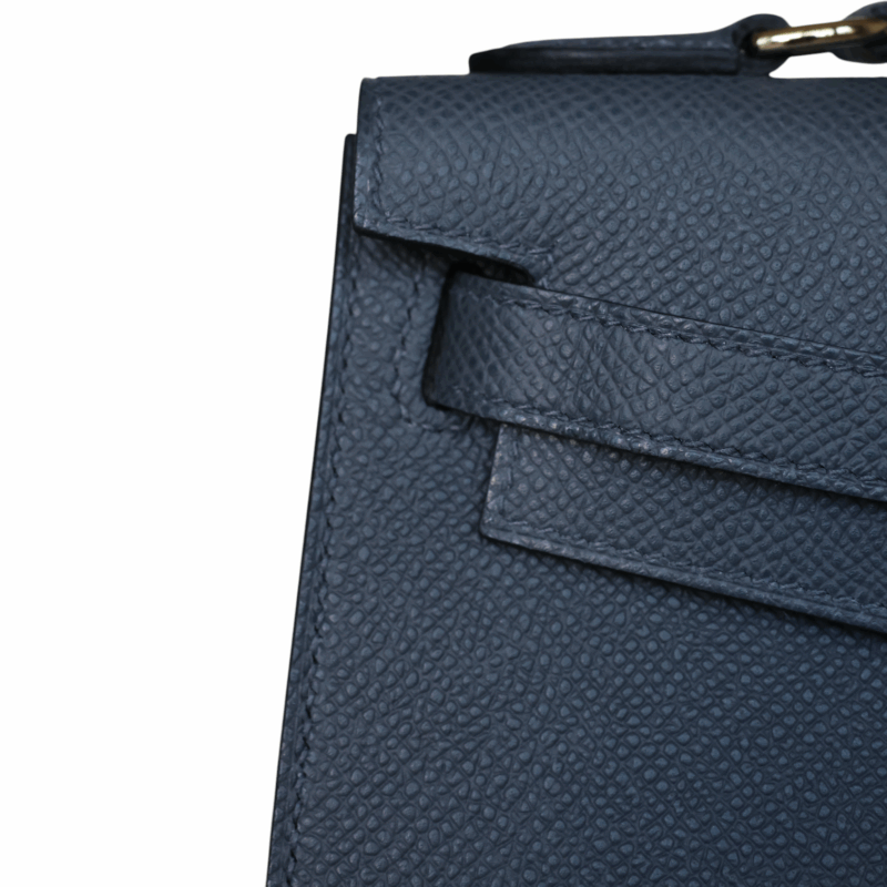 Mini Kelly Désordre Epsom Gris Misty PBHW – Image 12