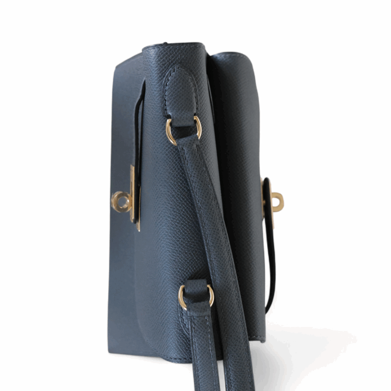 Mini Kelly Désordre Epsom Gris Misty PBHW – Image 7