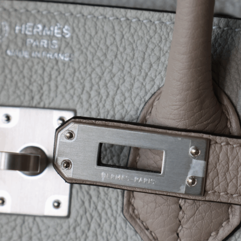 Birkin 25 HSS Gris perle & Gris tourterelle BPHW – Image 11