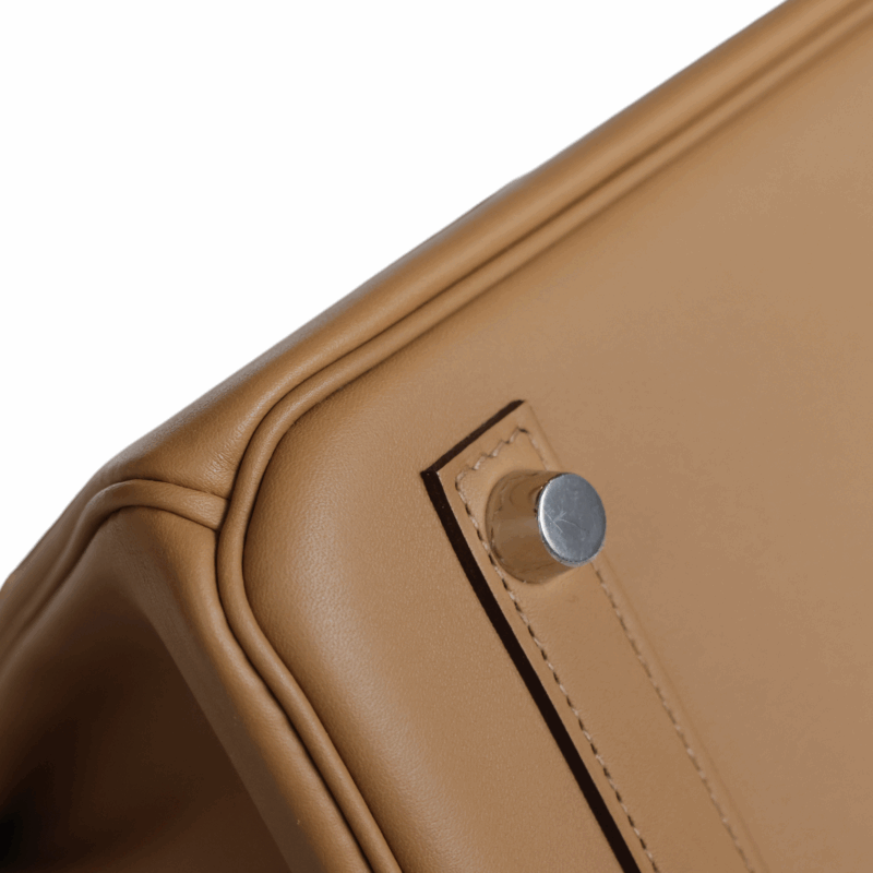 Birkin 25 In and Out Swift Biscuit PHW – Image 9
