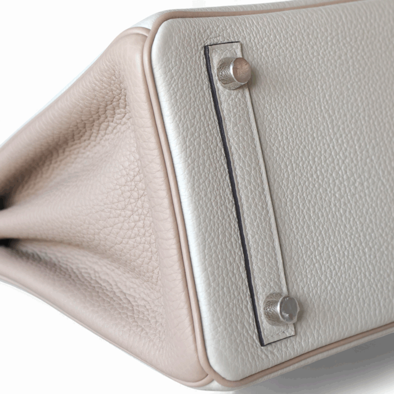 Birkin 25 HSS Gris perle & Gris tourterelle BPHW – Image 9