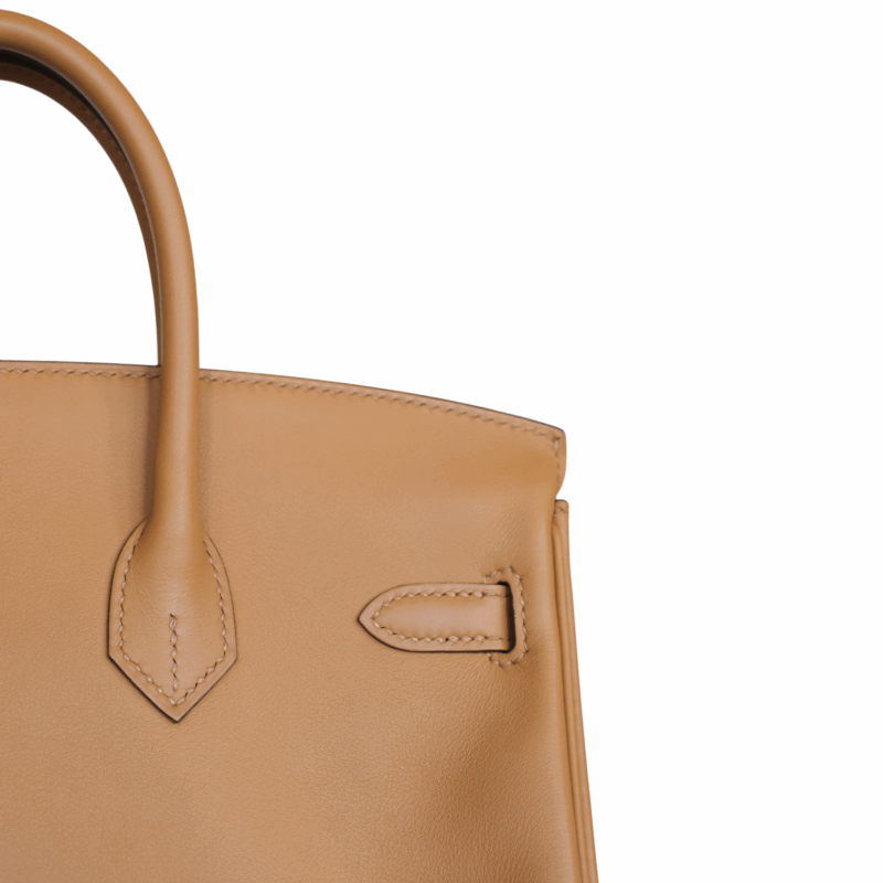 Birkin 25 In and Out Swift Biscuit PHW – Image 7